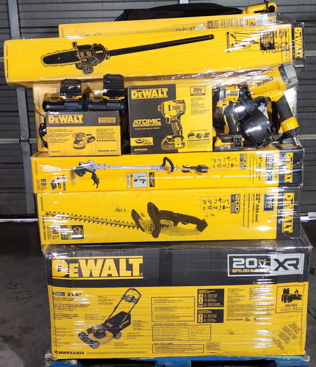 DeWalt return pallets DeWalt return pallets