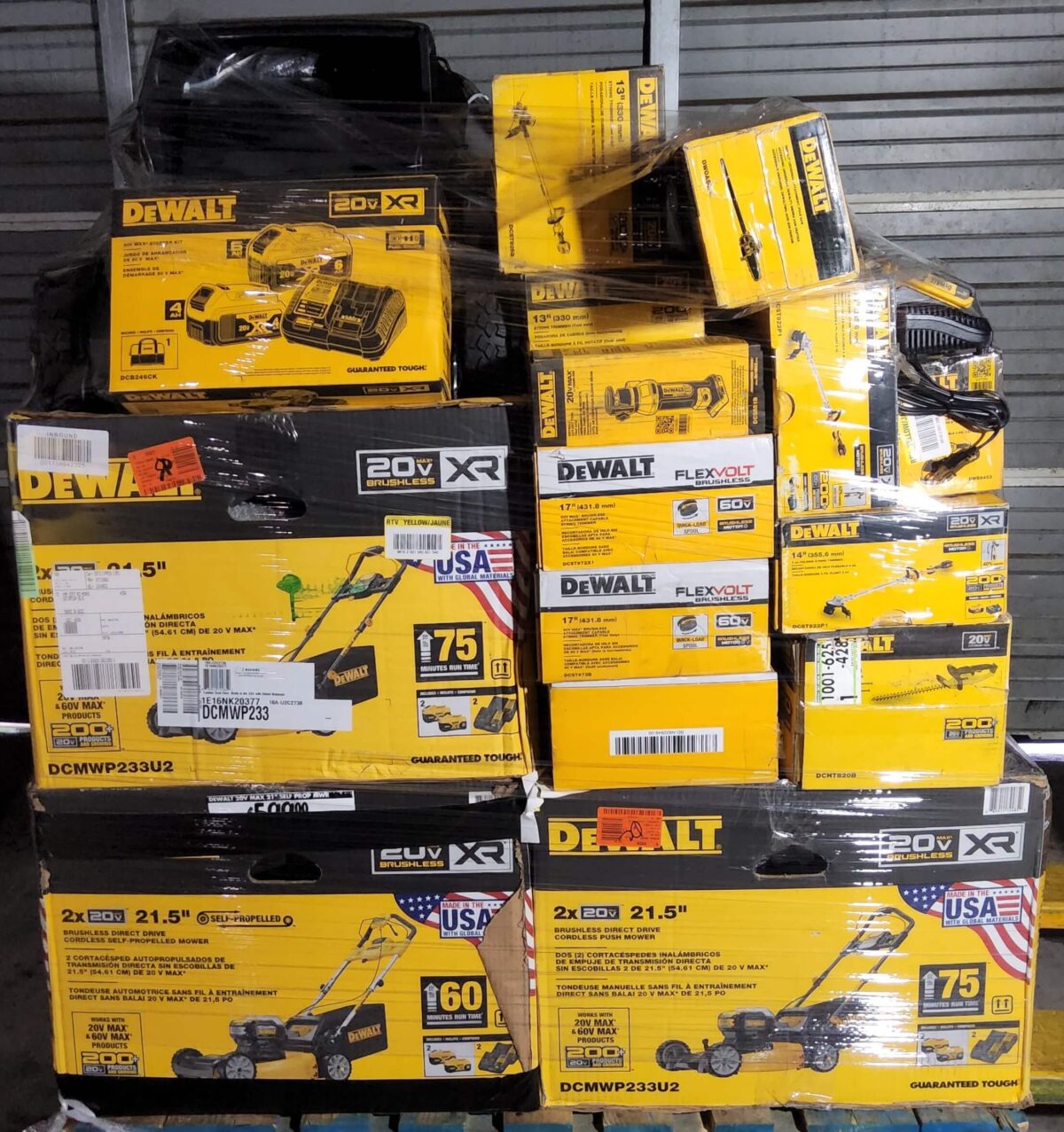DeWalt return pallets DeWalt return pallets