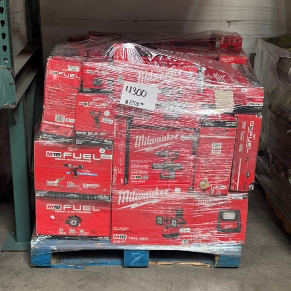 Truckload Milwaukee Tools Pallets