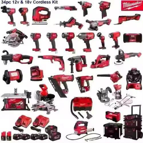 Bulk Milwaukee power tools